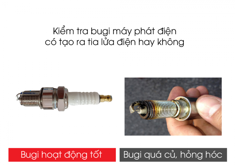 Nguyên nhân máy phát điện chạy xăng không nổ và cách khắc phục