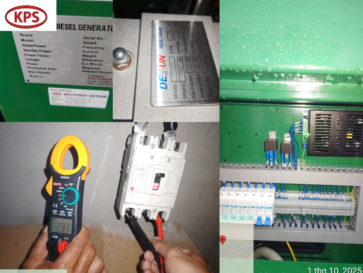 Bàn giao máy phát điện Dessun 75kwa dự án trại gà Lê Hồng Vân – Bình Thuận