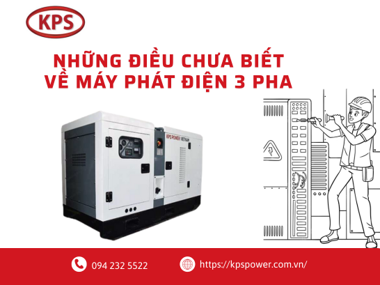 Máy phát điện 3 pha và những điều cần biết khi chọn mua