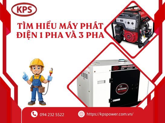 TÌM HIỂU MÁY PHÁT ĐIỆN 1 PHA VÀ 3 PHA