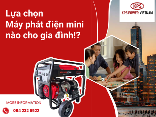 ​  Máy phát điện mini – Giải pháp điện năng nhỏ gọn tiện lợi cho gia đình