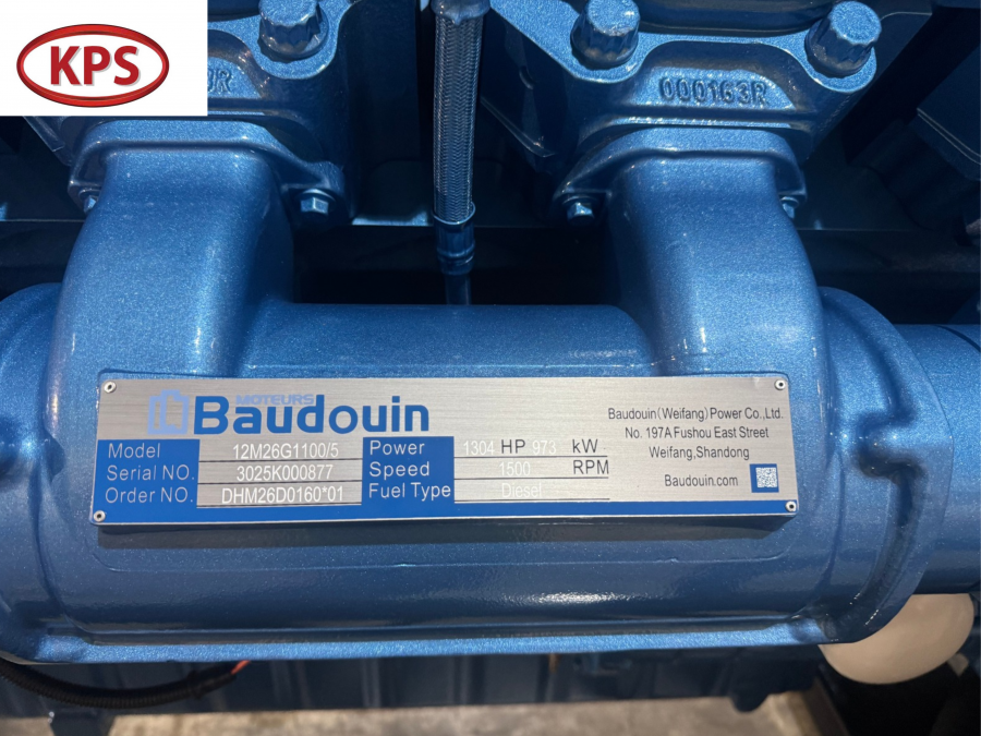 Baudouin 1000kW – Dòng máy phát điện công suất lớn cho tải liên tục