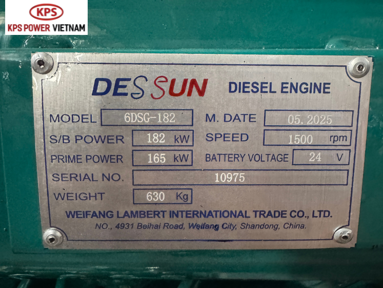 HOÀN THÀNH DỰ ÁN BƠM DIESEL DESSUN CÔNG TY TNHH CESCO VIỆT NAM