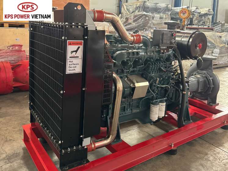 Dự án máy bơm chữa cháy KOODEC Model 6KDP-137 công suất 137kW - INTERWOOD VIỆT NAM