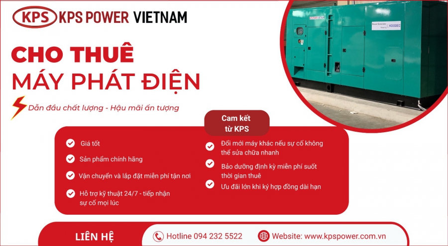Cho thuê máy phát điện