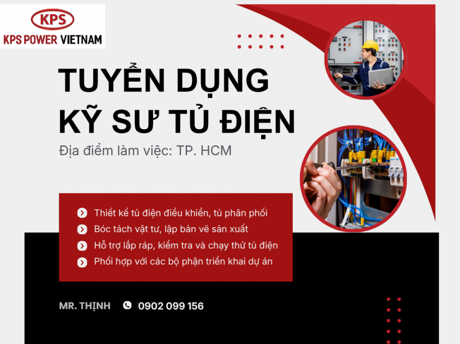 Tuyển dụng Kỹ thuật tủ điện chuyên nghiệp