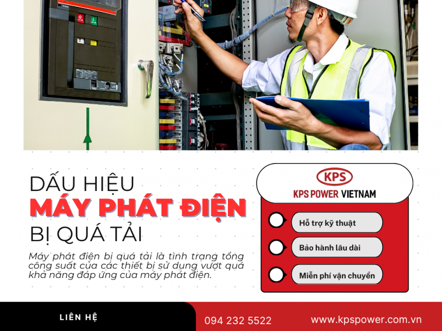 Dấu hiệu máy phát điện bị quá tải và cách xử lý
