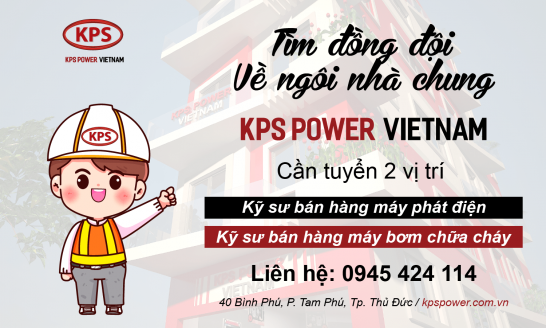 Tuyển dụng nhân sự Kỹ sư bán hàng máy phát điện và máy bơm chữa cháy