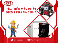 TÌM HIỂU MÁY PHÁT ĐIỆN 1 PHA VÀ 3 PHA