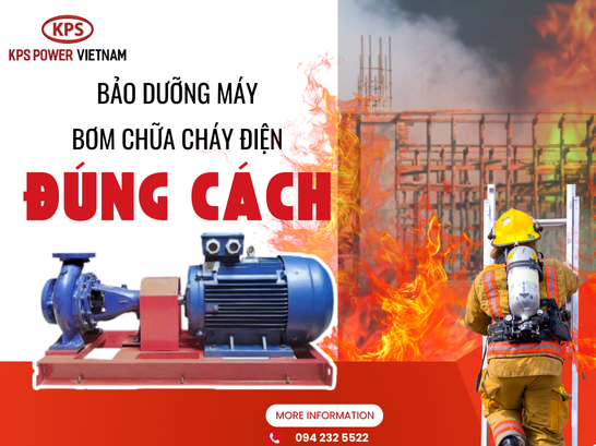 Bảo dưỡng máy bơm chữa cháy điện đúng cách