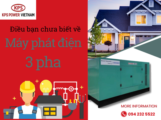 Máy phát điện 3 pha và những điều cần biết khi chọn mua