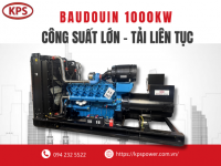 Baudouin 1000kW – Dòng máy phát điện công suất lớn cho tải liên tục