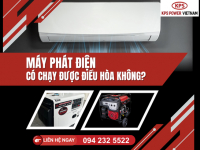 Vì sao máy phát điện không chạy được máy lạnh?
