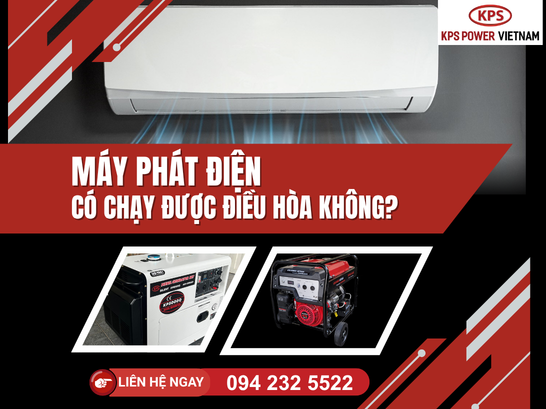 Vì sao máy phát điện không chạy được máy lạnh?
