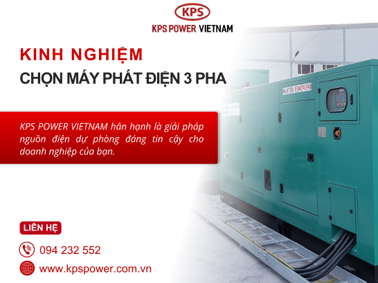 Kinh nghiệm lựa chọn máy phát điện 3 pha cho doanh nghiệp