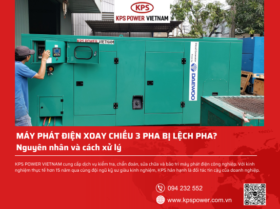 Máy phát điện xoay chiều 3 pha bị lệch pha: Nguyên nhân và cách kiểm tra