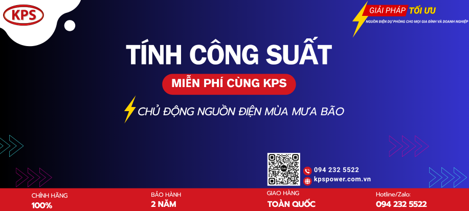 TÍNH CÔNG SUẤT MÁY PHÁT ĐIỆN GIA ĐÌNH
