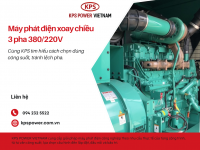 Máy phát điện xoay chiều 3 pha 380/220V: Cách chọn công suất và tránh lệch pha