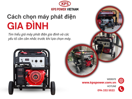 Giá máy phát điện gia đình bao nhiêu tiền? Cách chọn máy phù hợp